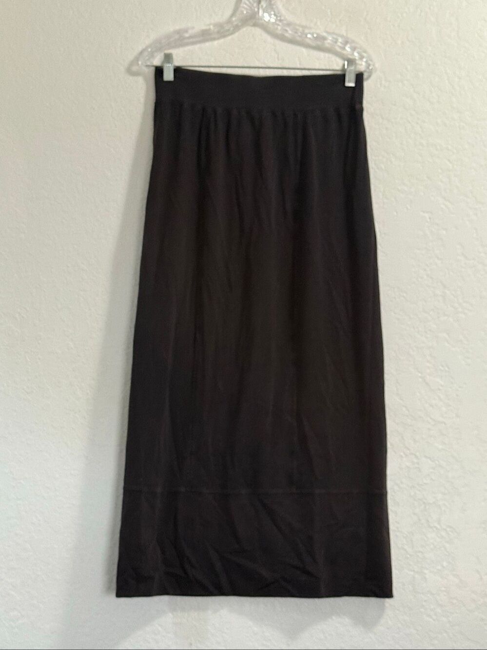 PERUVIAN CONNECTION US Women’s M Black Cotton blend Straight Pencil Midi Skirt